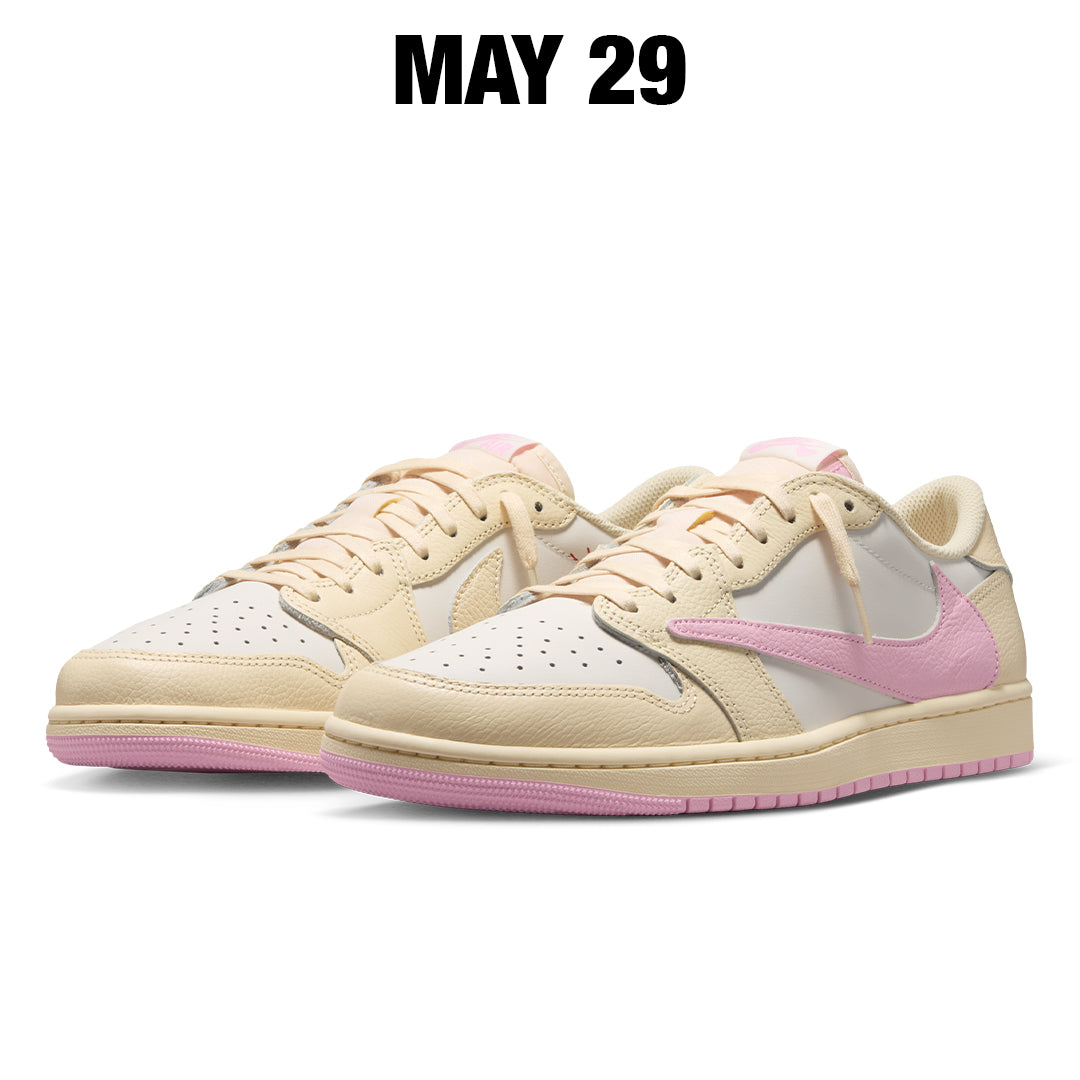 【最安値】Travis× AJ1 Low OG Muslin/Shy Pink AIR JORDAN 1 LOW X TRAVIS SCOTT MUSLIN/SHY PINK-SAIL-UNIVERSITY