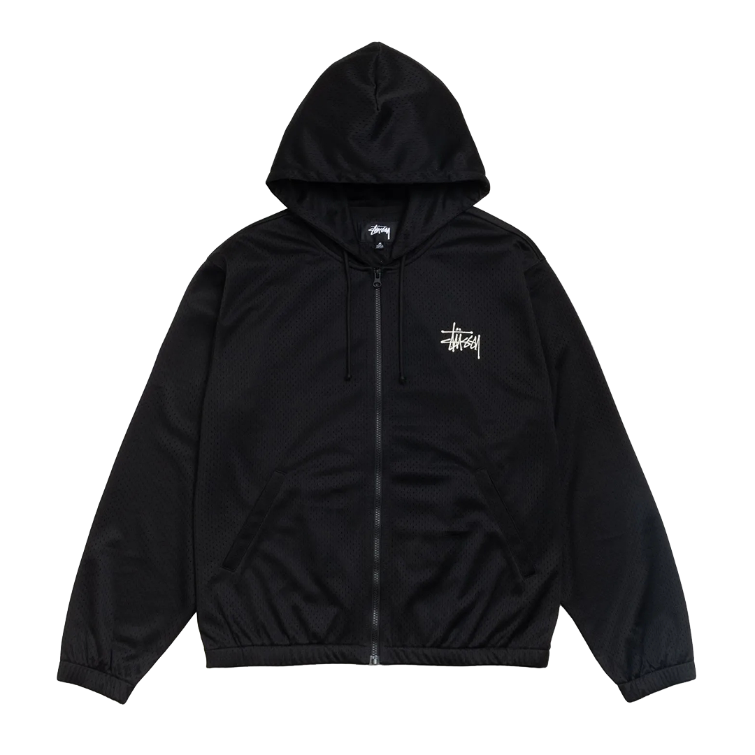 ATHLETIC MESH ZIP HOODIE BLACK – NRML