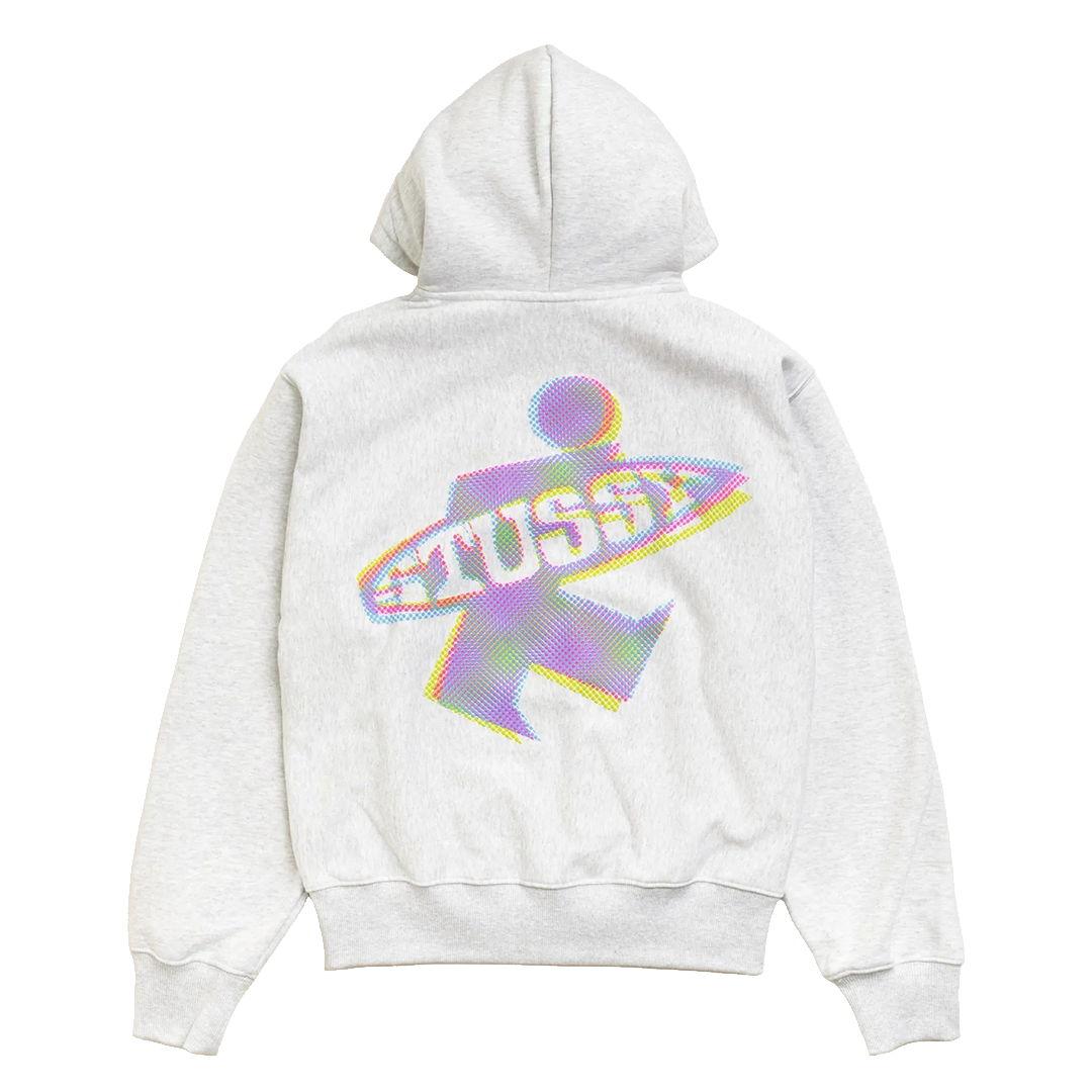 DOT SURF ZIP HOODIE ASH HEATHER – NRML