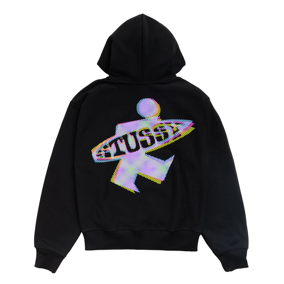DOT SURF ZIP HOODIE BLACK – NRML