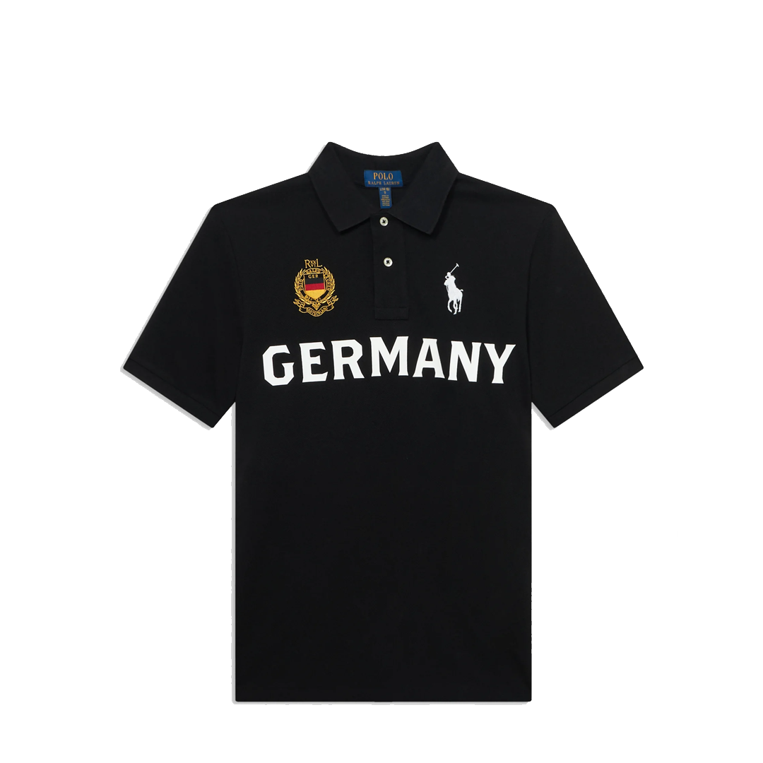GERMANY MESH KNIT POLO BLACK – NRML