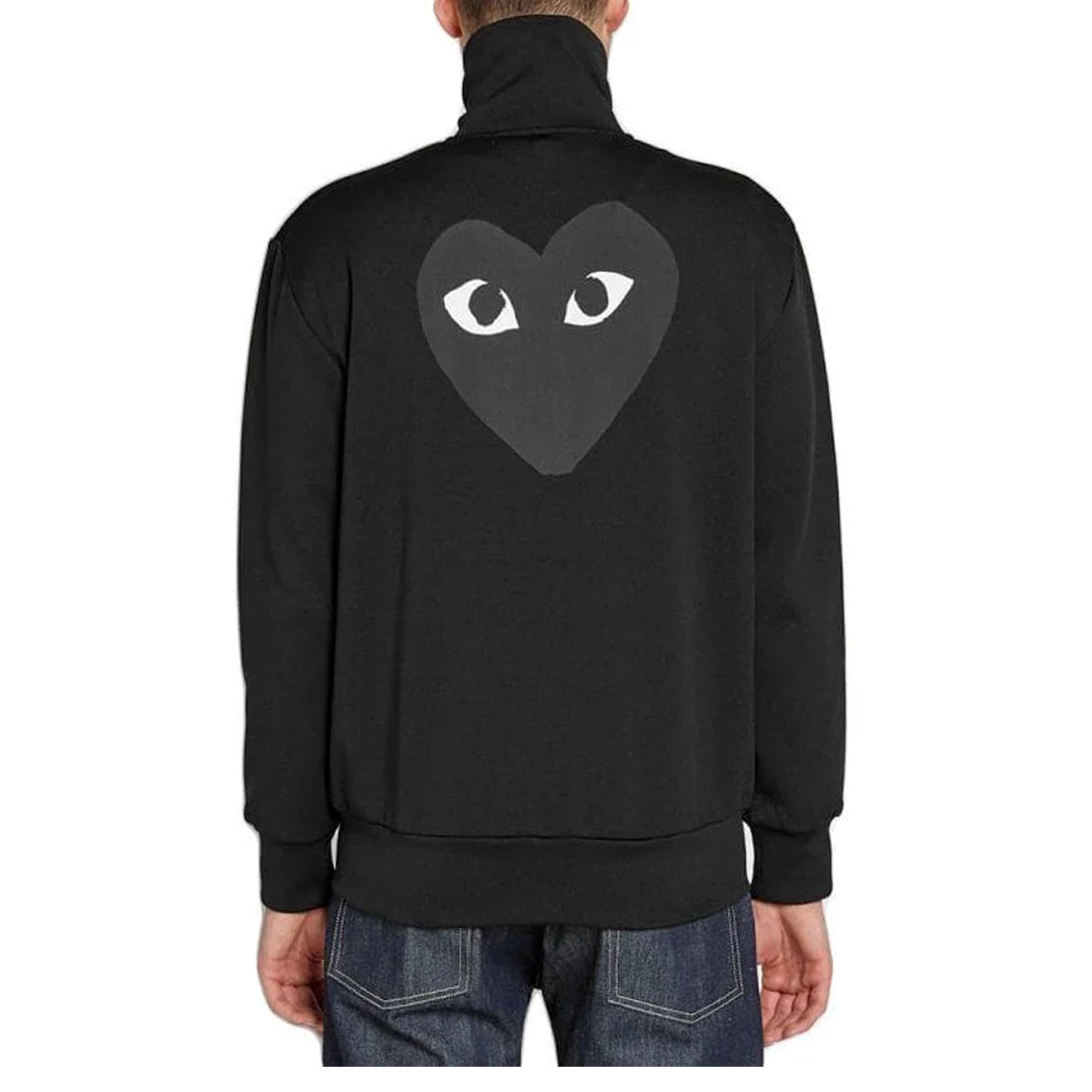 CDG BLACK HEART BLACK ZIP – NRML