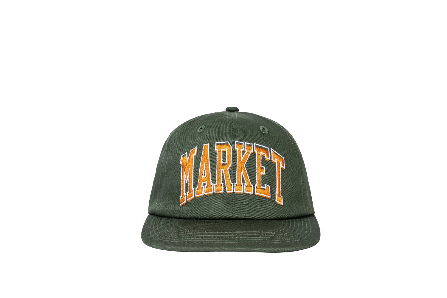 Sage 6-Panel Logo Hat Cap, rust