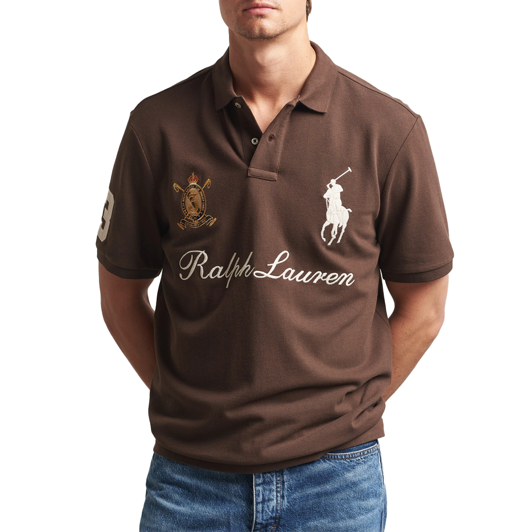 Polo by Ralph Lauren ブラックイギリス軍サンプリングRAF CLASSIC FIT TEAM POLO NUTMEG BROWN – NRML