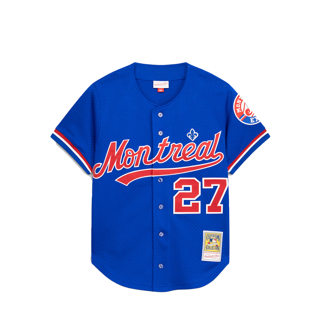 MONTREAL EXPOS VLADIMIR GUERRERO BUTTON UP JERSEY ROYAL BLUE – NRML