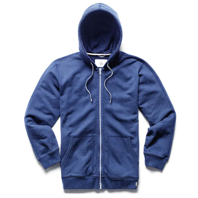 MIDWEIGHT TERRY CLASSIC FULL ZIP HOODIE LAPIS