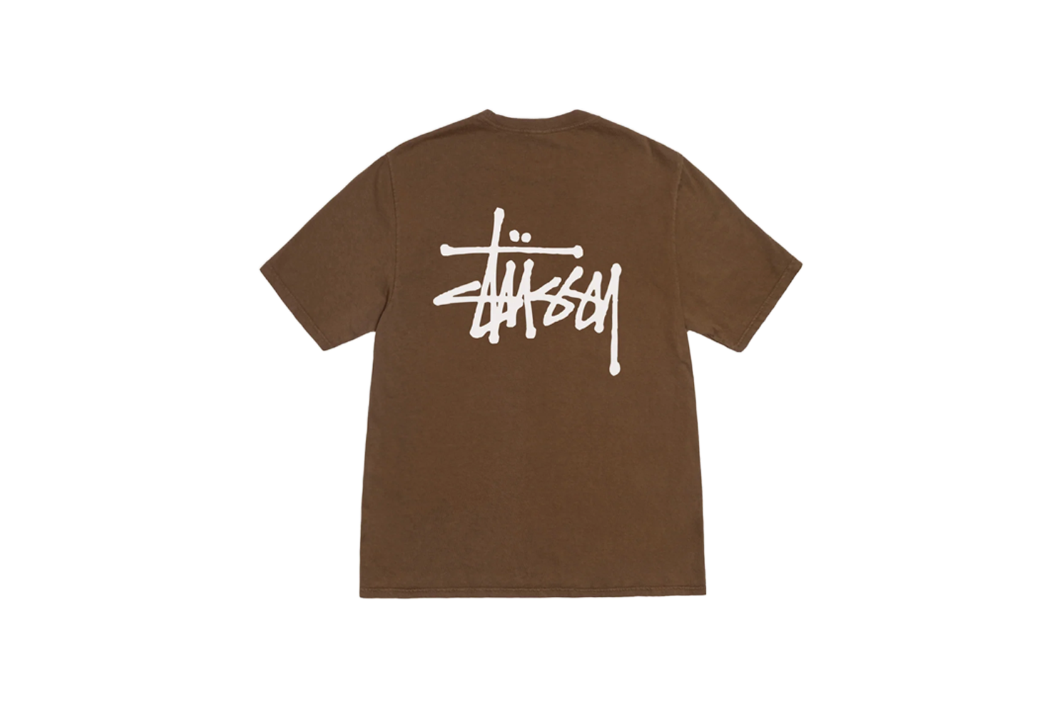 BASIC STUSSY PIGMENT DYED TEE BROWN – NRML