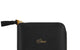 CURSIVE ZIP WALLET BLACK