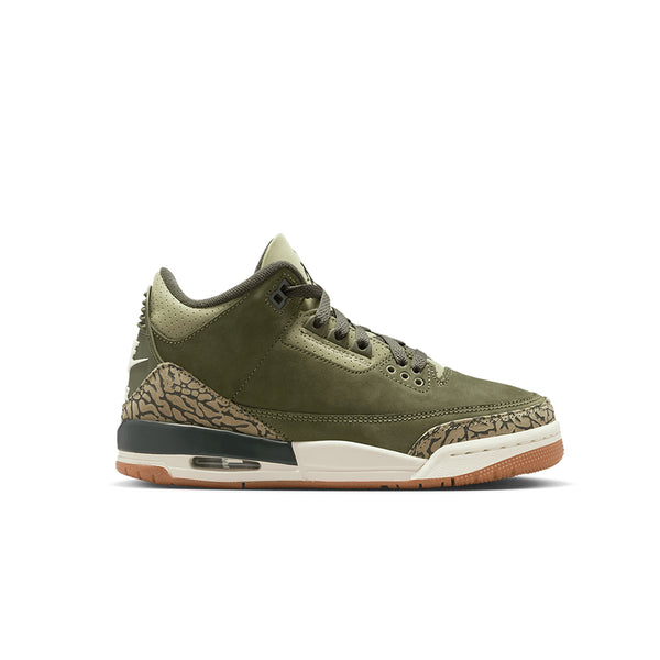 AIR JORDAN 3 RETRO (GS) MEDIUM OLIVE/SEQUOIA