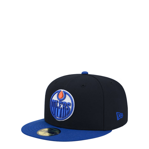 NHL EDMONTON OILERS 59FIFTY FITTED BLACK/BLUE