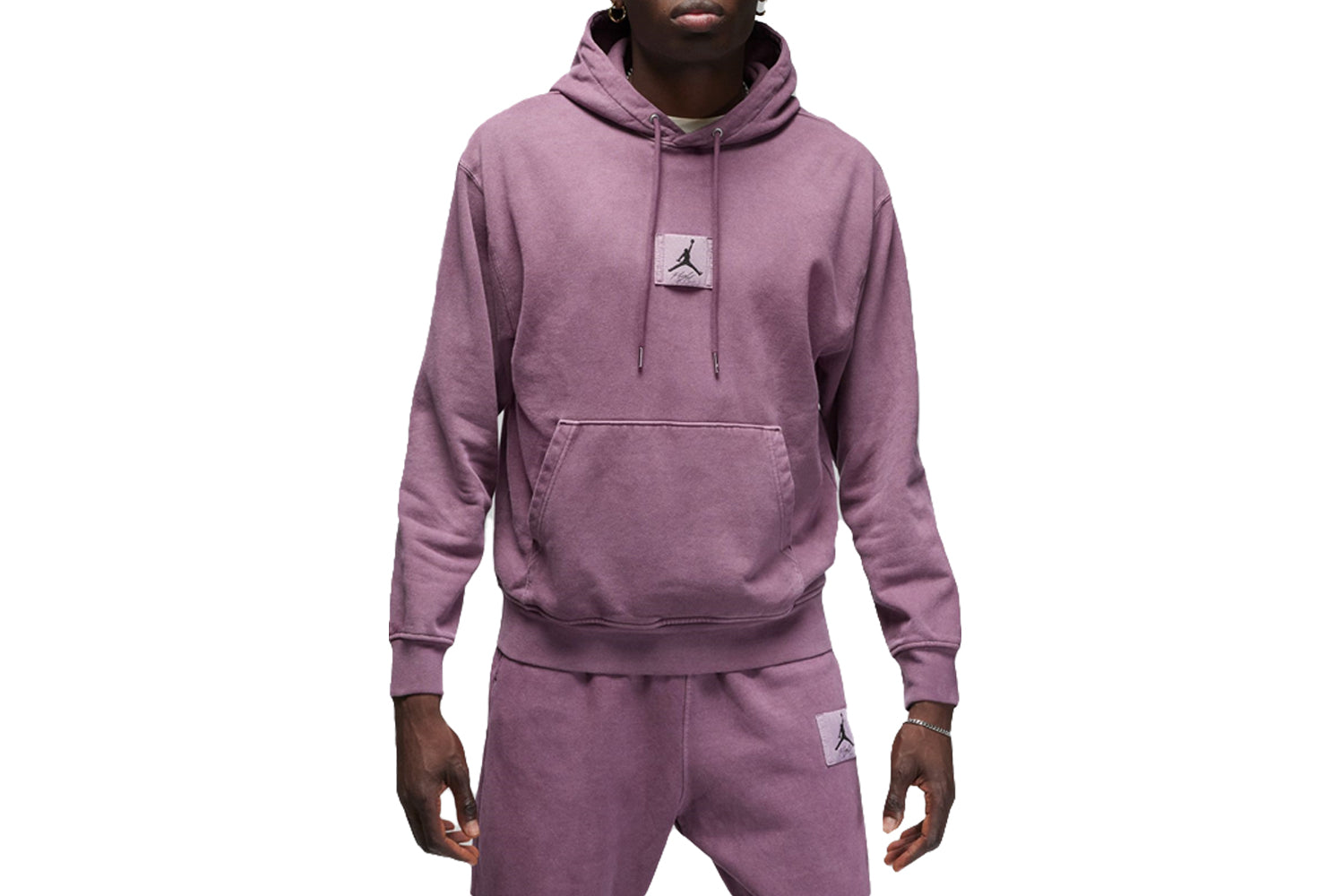 JORDAN ESSENTIALS FLEECE WASHED PULLOVER HOODIE SKY J MAUVE – NRML