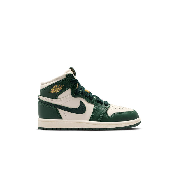 JORDAN 1 RETRO HIGH OG (PS) PALE IVORY/PRO GREEN