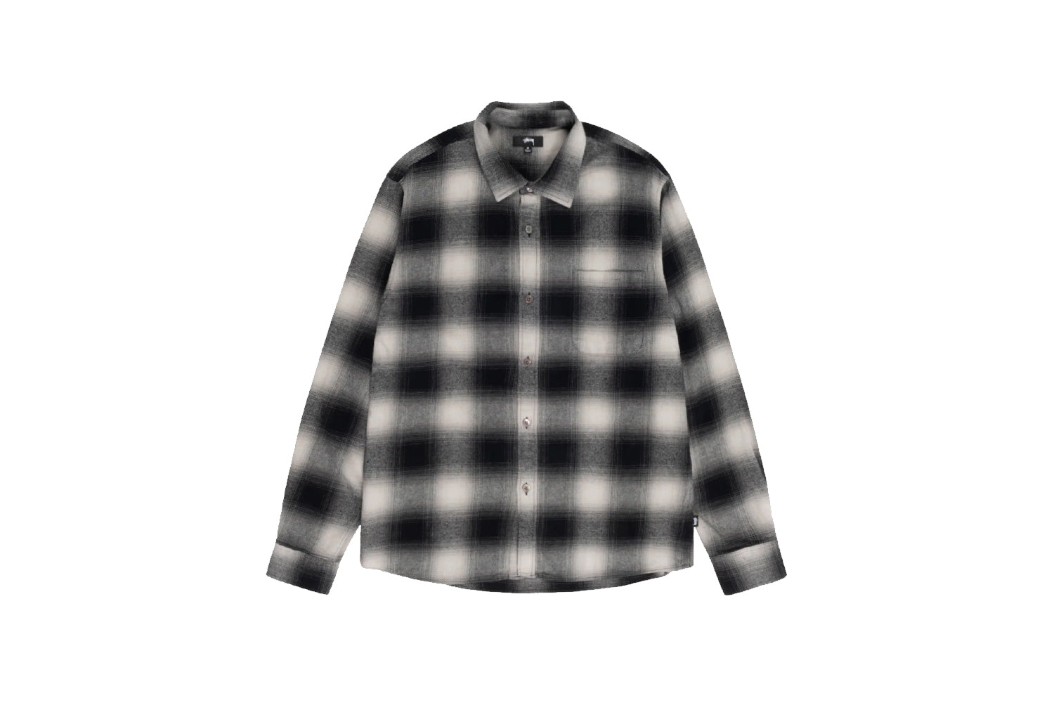 STUSSY BAY PLAID SHIRT Charcoal M-