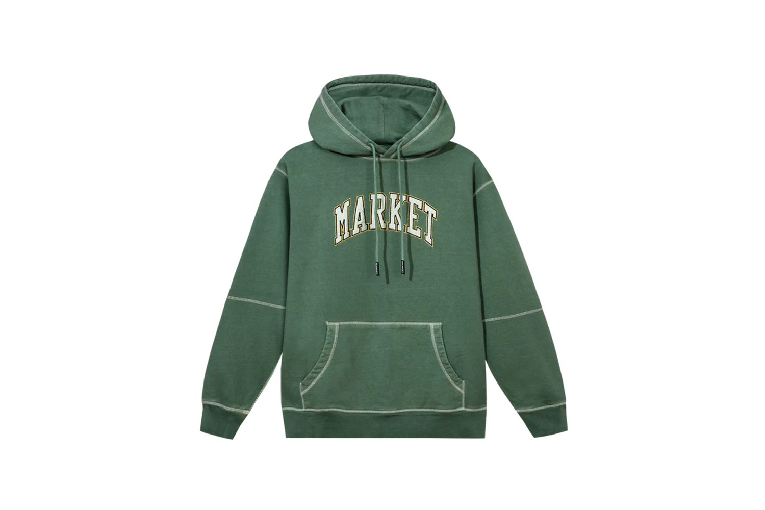 TRIPLE STITCH PULLOVER HOODIE EMERALD