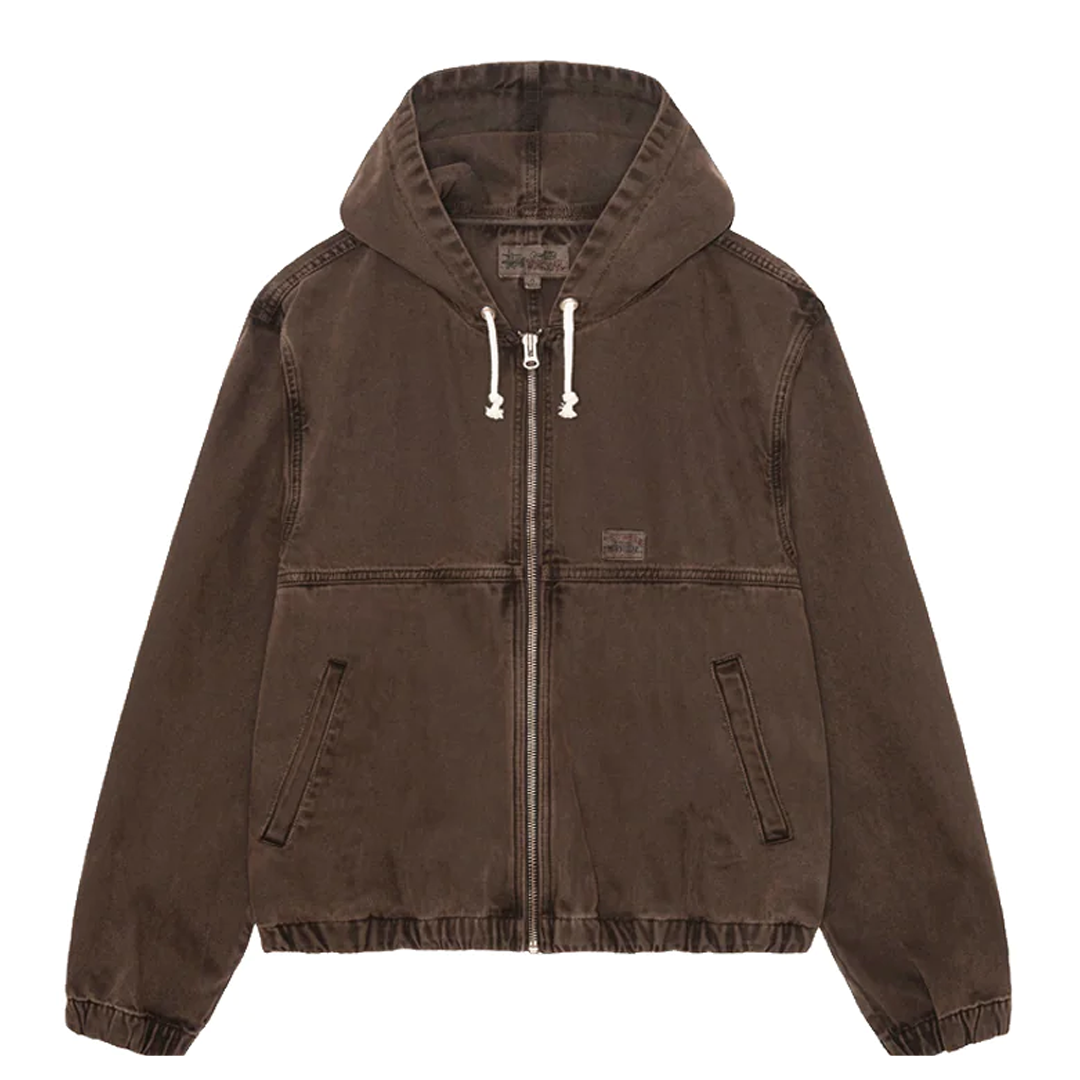 WORK JACKET UNLINED CANVAS BROWN