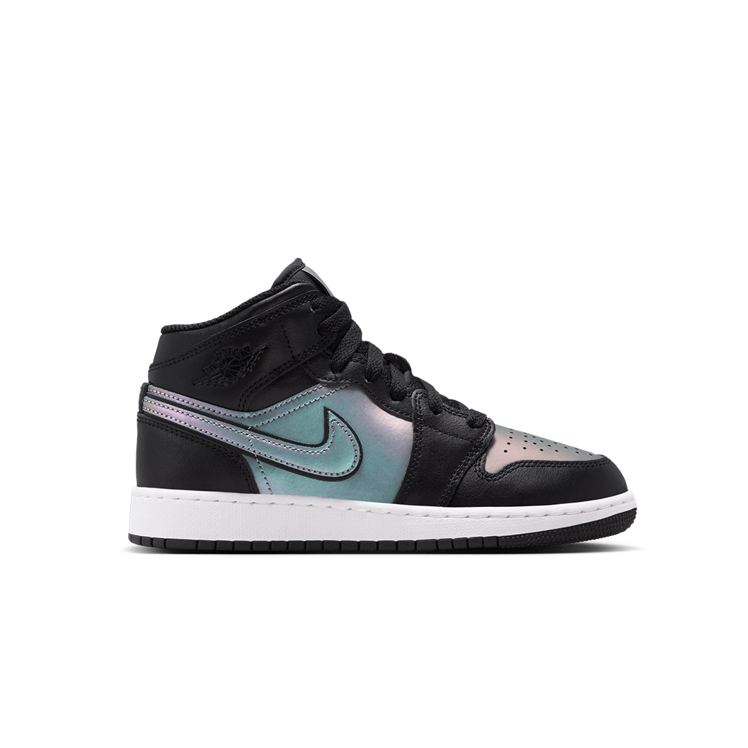 Nike Air Jordan 1 27.0㎝ AIR JORDAN 1 MID SE (GS) BLACK IRIDESCENT – NRML
