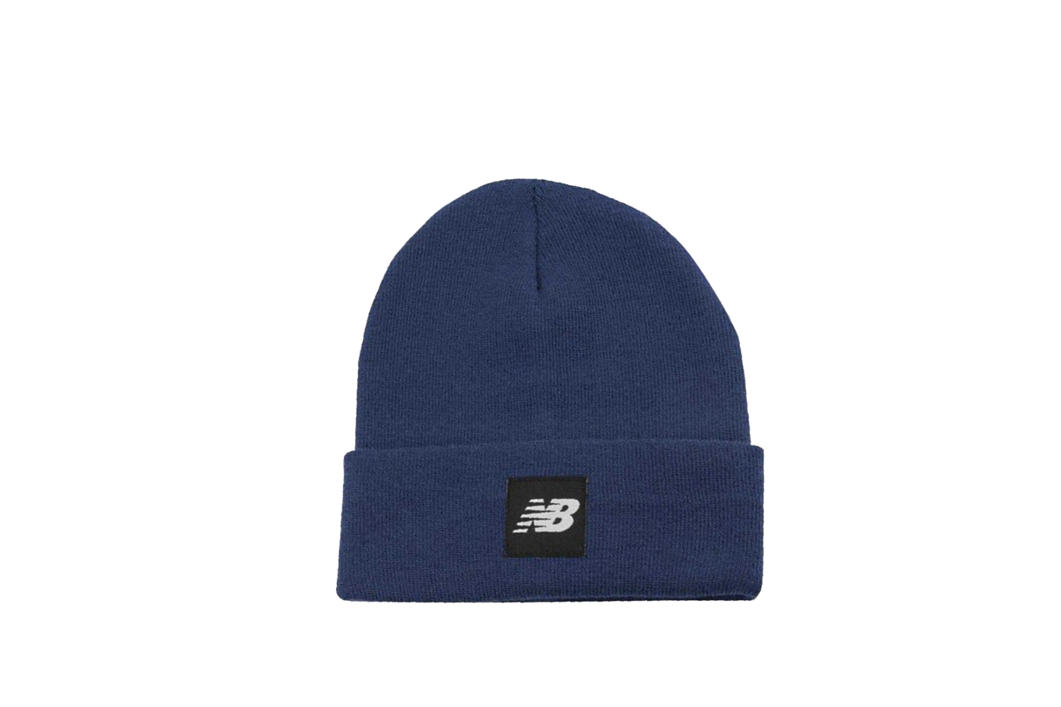 CUFFED BEANIE FLYING NB LOGO NATURAL INDIGO NRML