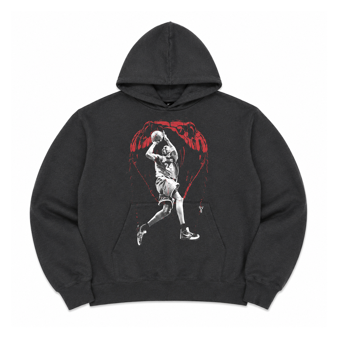 KOBE STANDARD ISSUE HOODIE BLACK HEATHER – NRML