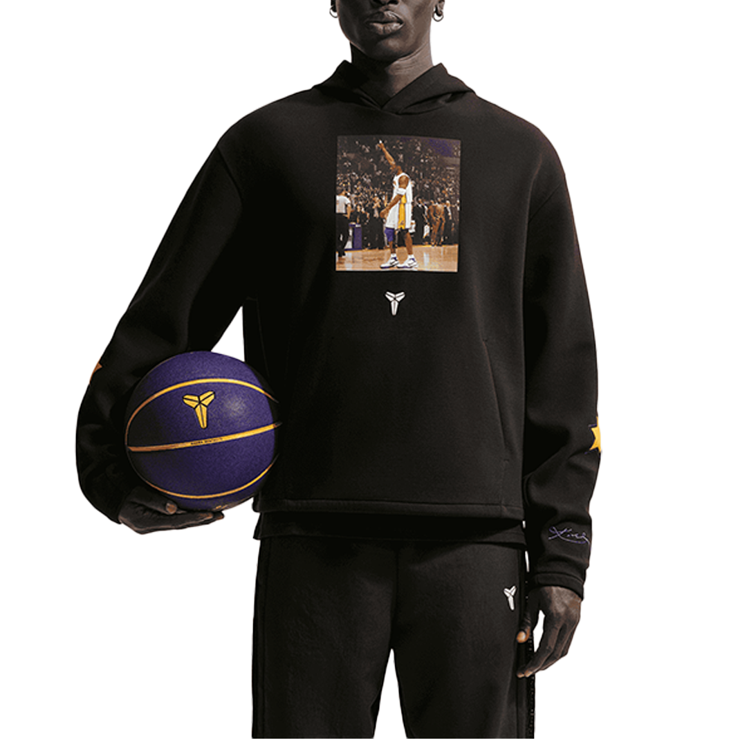 KOBE DRI-FIT FLEECE PULLOVER BASKETBALL BLACK HOODIE – NRML