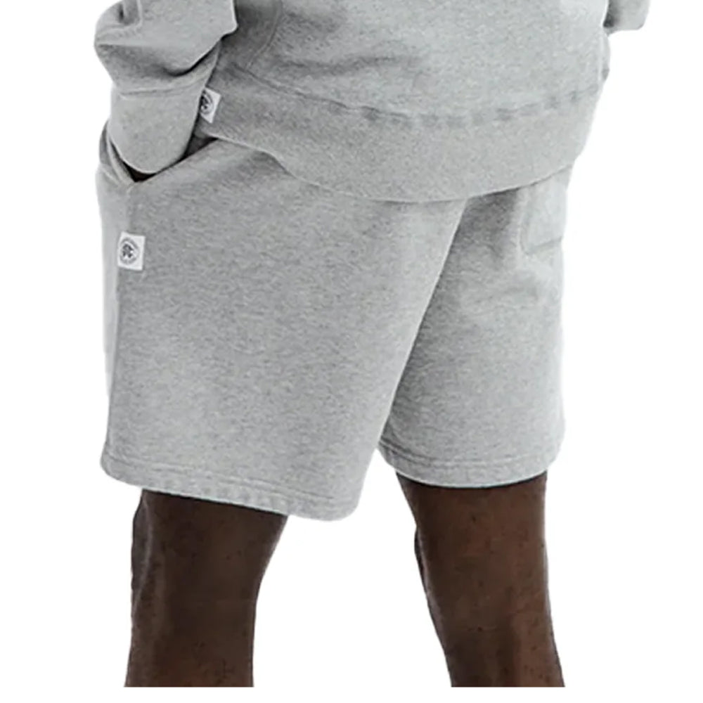 MIDWEIGHT TERRY SHORT 6" HEATHER GREY