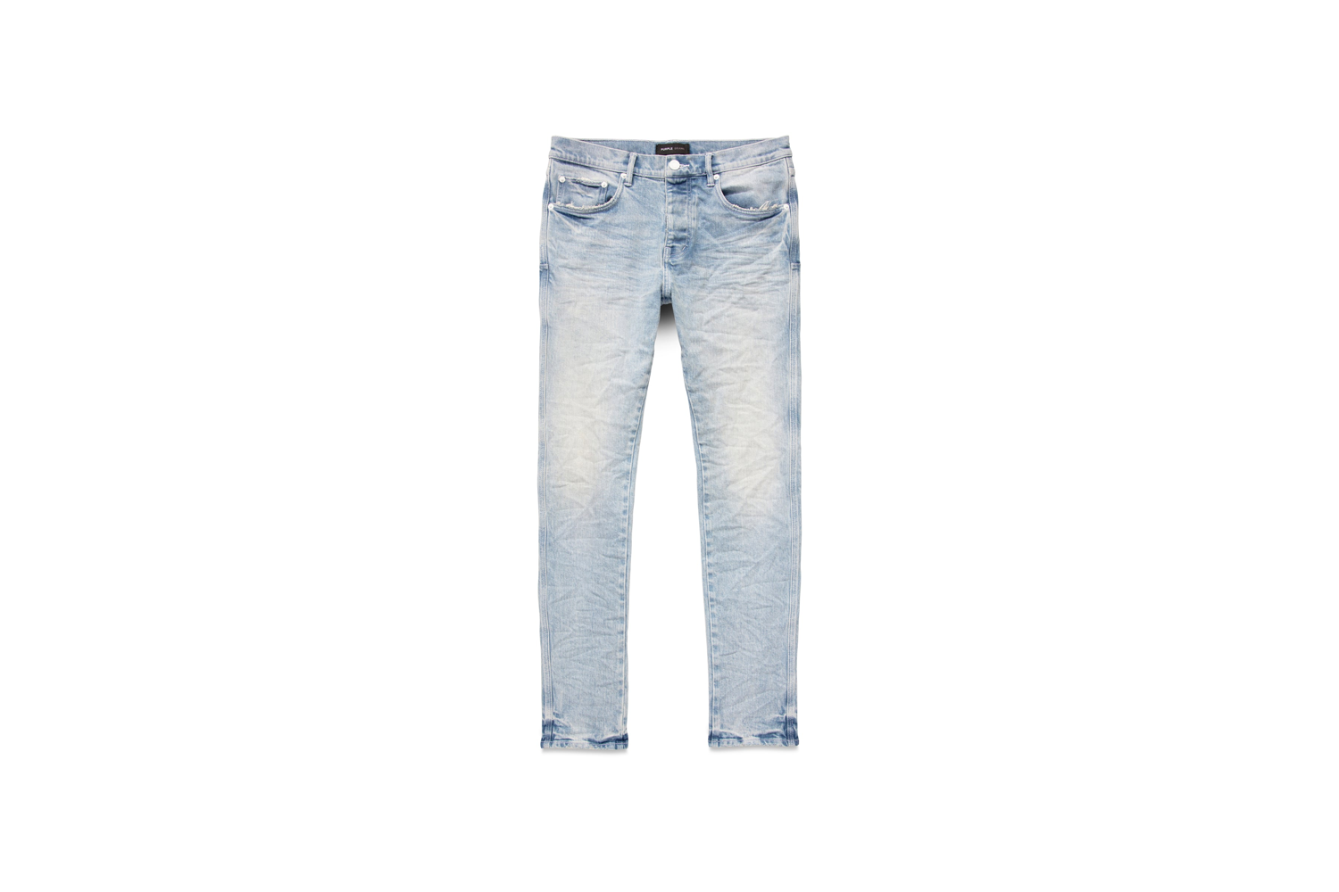 Purple Brand Jeans Style P001 Light Wash Blue Distressed Skinnys Size 30