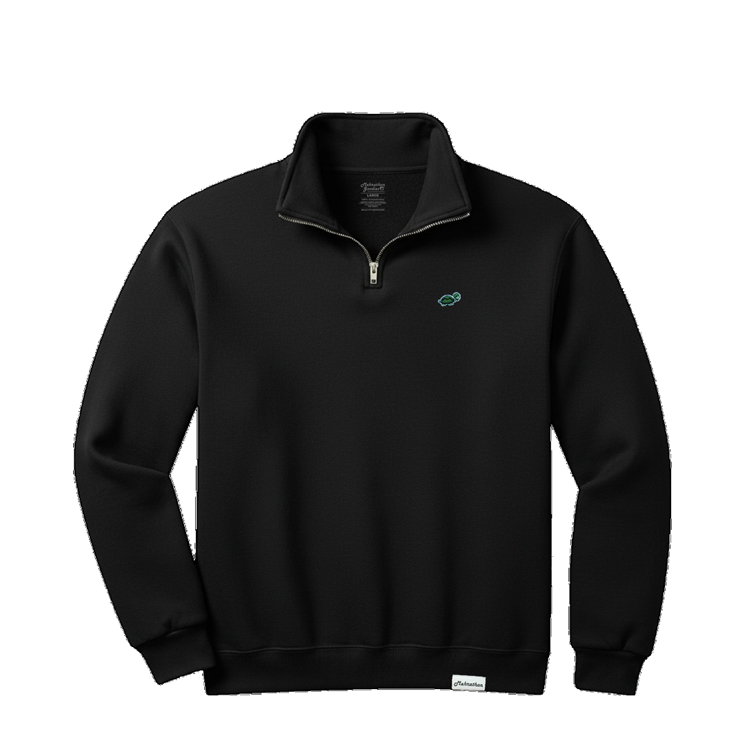LAMEHRA QUARTER ZIP BLACK – NRML