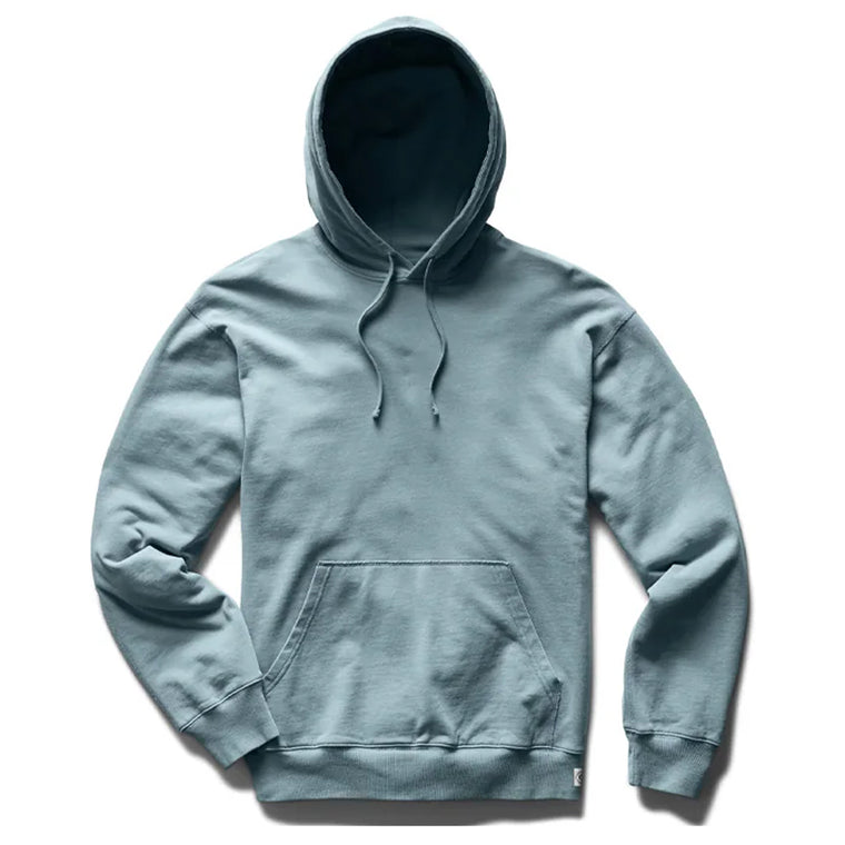 KNIT LIGHTWEIGHT TERRY RELAXED HOODIE INK