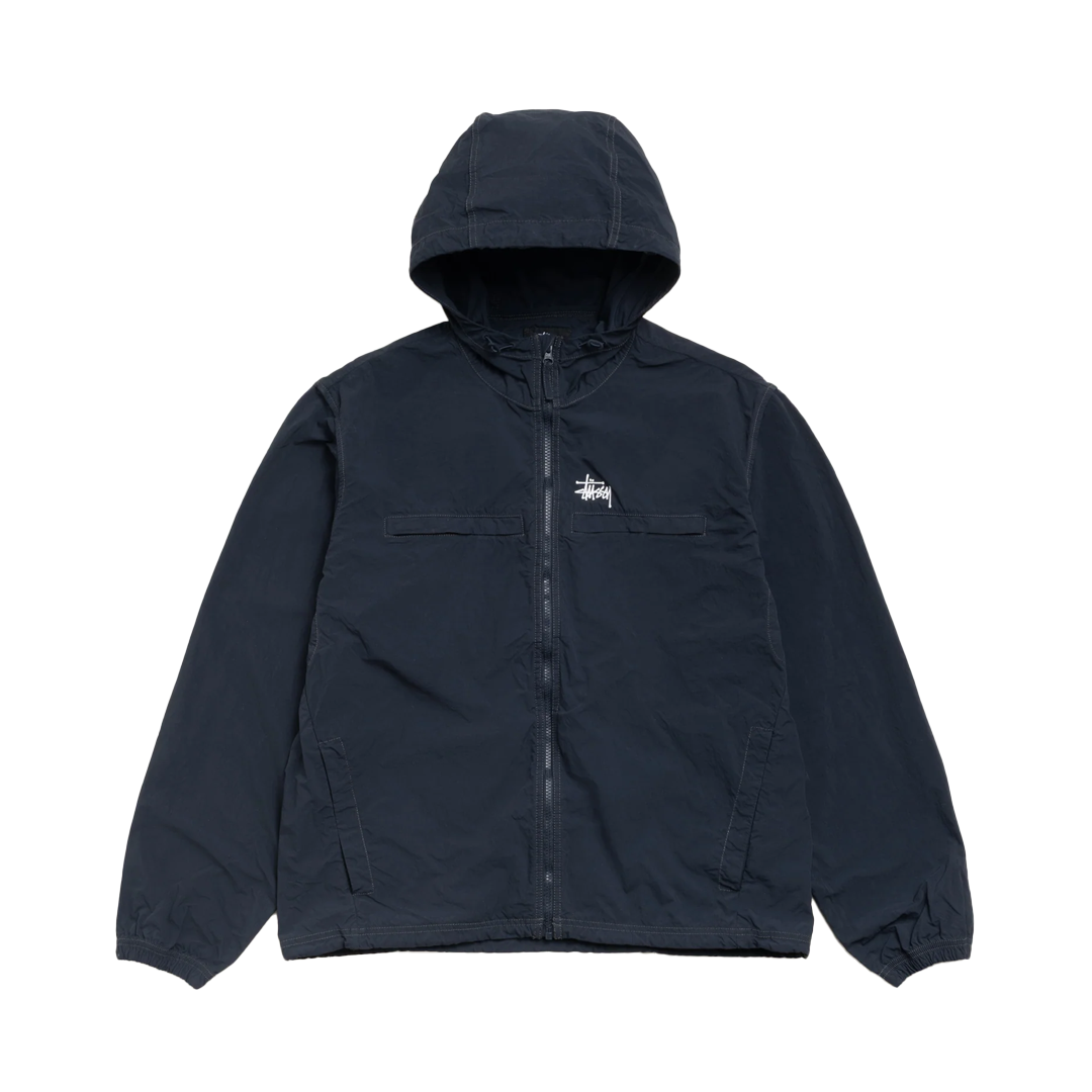 LIGHTWEIGHT HOODED JACKET NAVY – NRML