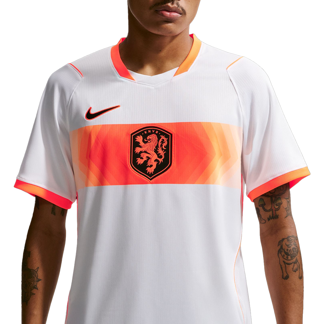 NETHERLANDS 2026 STADIUM AWAY REPLICA JERSEY WHITE/ORANGE – NRML