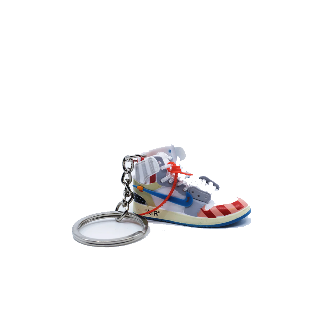 AJ1 OFF WHITE SNEAKER KEYCHAIN NRML