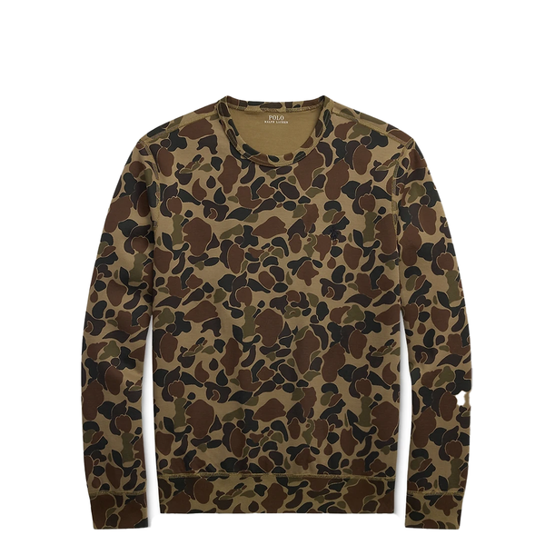DOUBLE KNIT CAMO SWEATSHIRT
