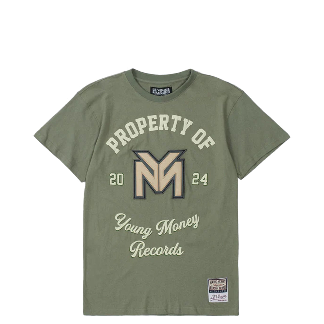 FOR A REASON Tシャツ LIL WAYNE PROPERTY OF TEE OLIVE GREEN – NRML
