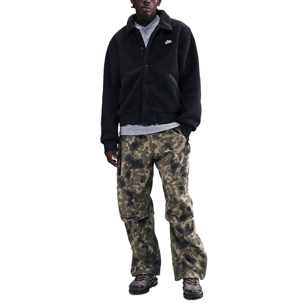 SPORTSWEAR CLUB HIGH-PILE SHERPA COACH JACKET BLACK