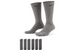 EVERYDAY PLUS CUSHIONED CREW SOCK CARBON HEATHER 6 PACK