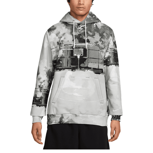 THERMA-FIT PULLOVER BASKETBALL HOODIE IRON GREY