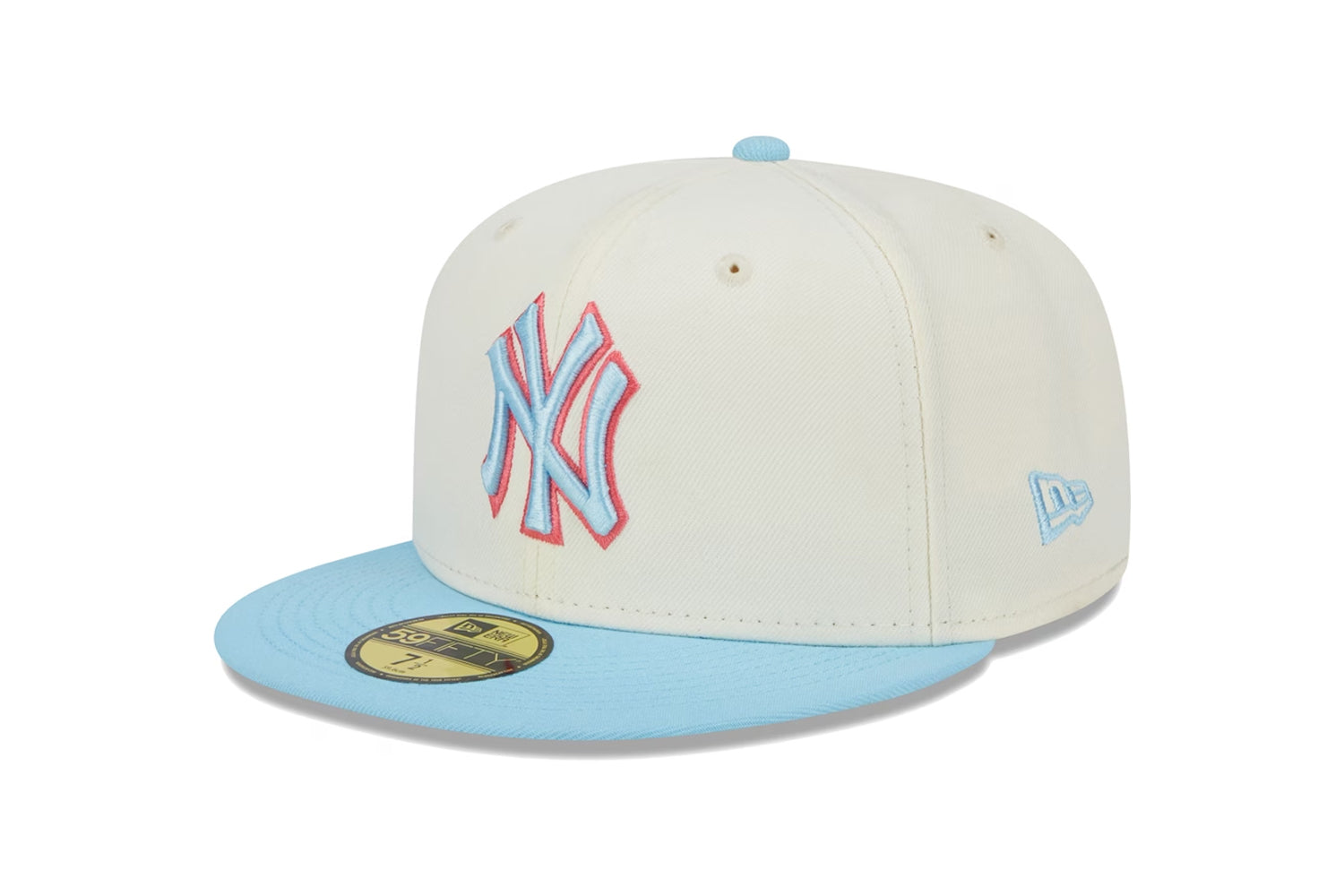 NEW ERA MLB NEW YORK YANKEES COLOR PACK OFF WHITE/SKYBLUE 59FIFTY