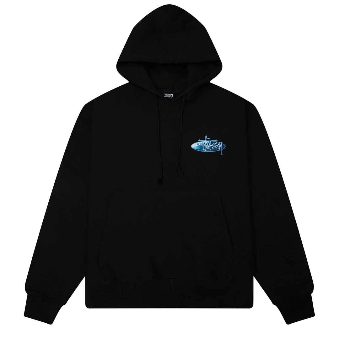 WAVE OVAL HOODIE BLACK – NRML