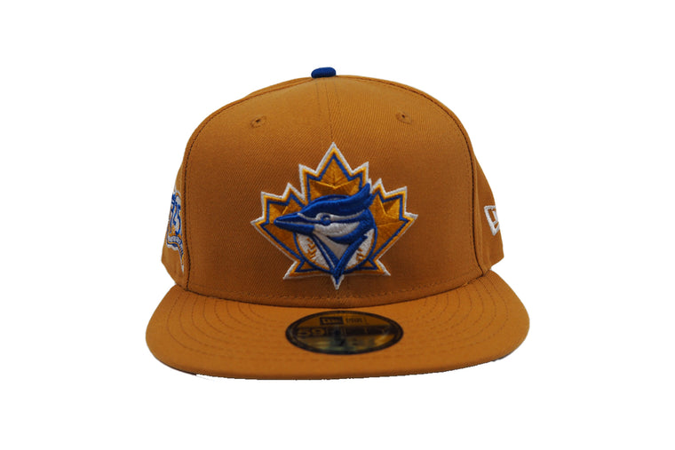 NEW ERA MLB TORONTO BLUE JAYS 25TH ANNIVERSARY FITTED CAP TAN