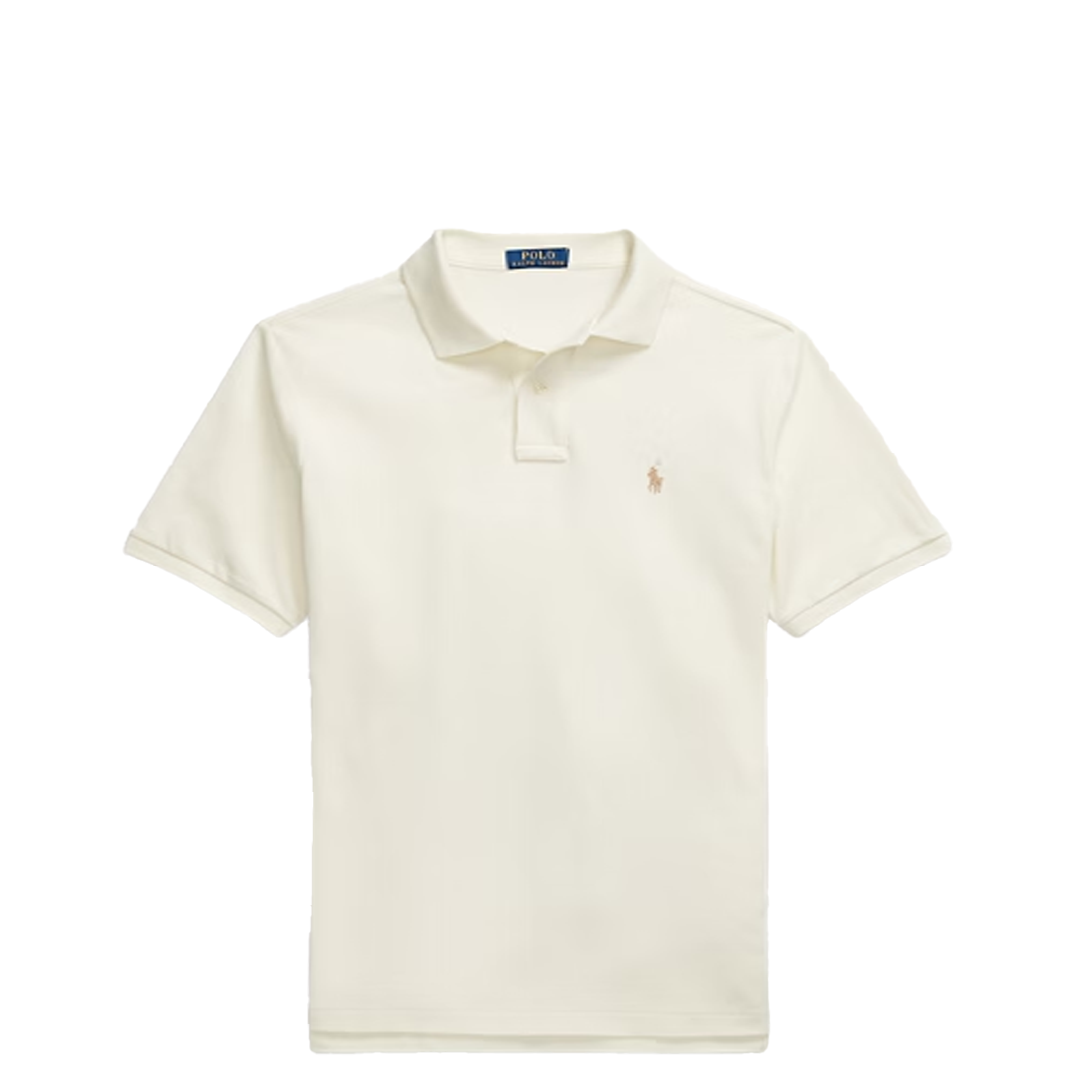 ICONIC MESH POLO SHIRT CREAM – NRML