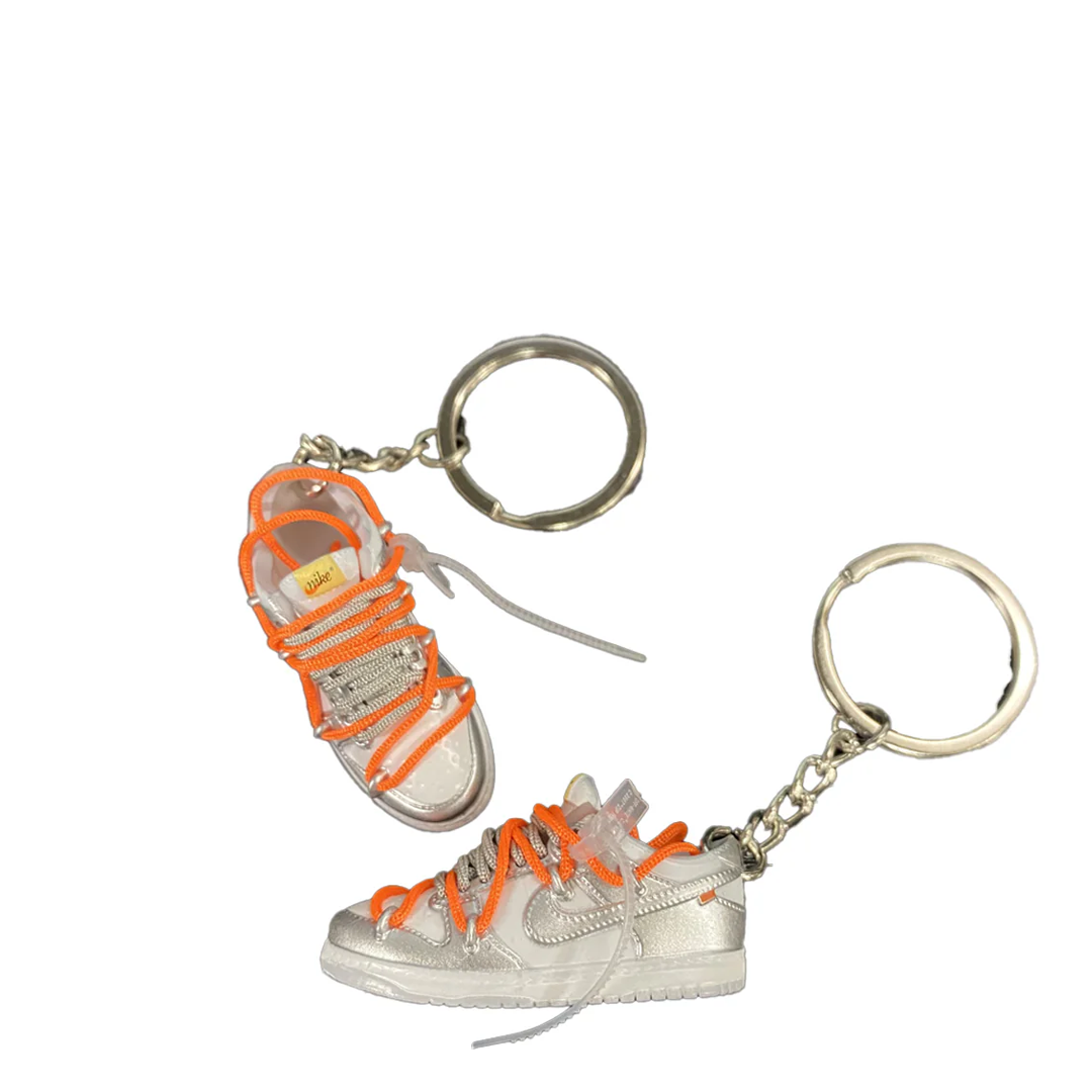 DUNK SNEAKER KEYCHAIN SILVER / ORANGE – NRML