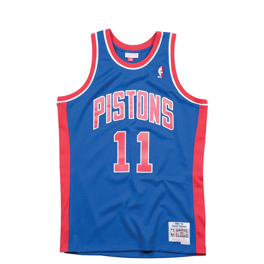 アディダス PISTONS ユニフォーム THOMAS 11 DETROIT PISTONES 88/89 ISIAH THOMAS #11 BLUE JERYSEY – NRML