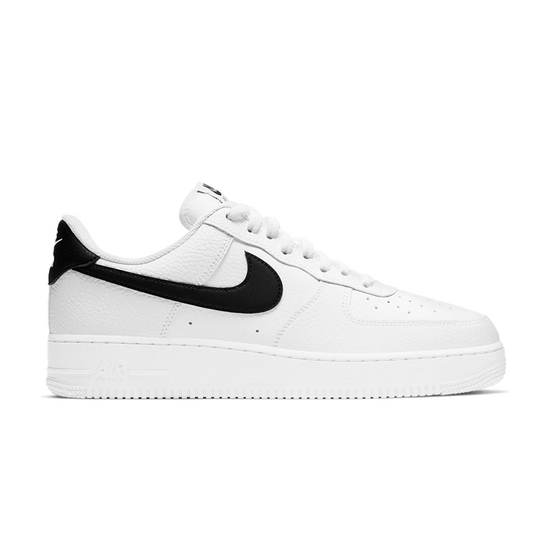AIR FORCE 1 '07 WHITE BLACK PEBBLED LEATHER