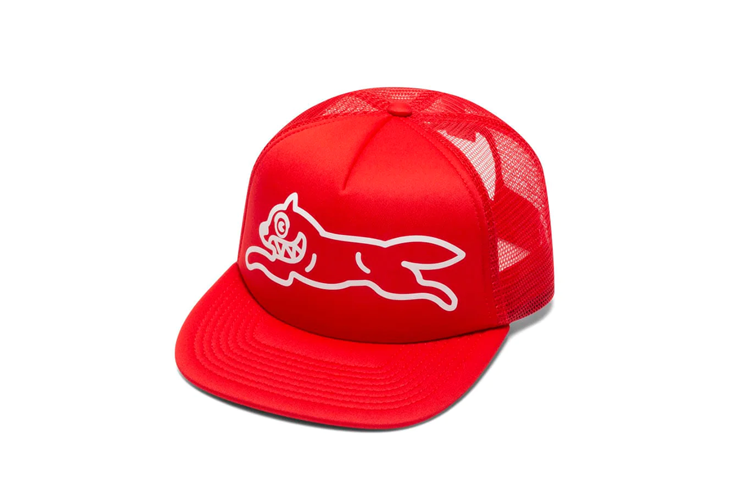 CREAM TRUCKER CAP TRUE RED – NRML