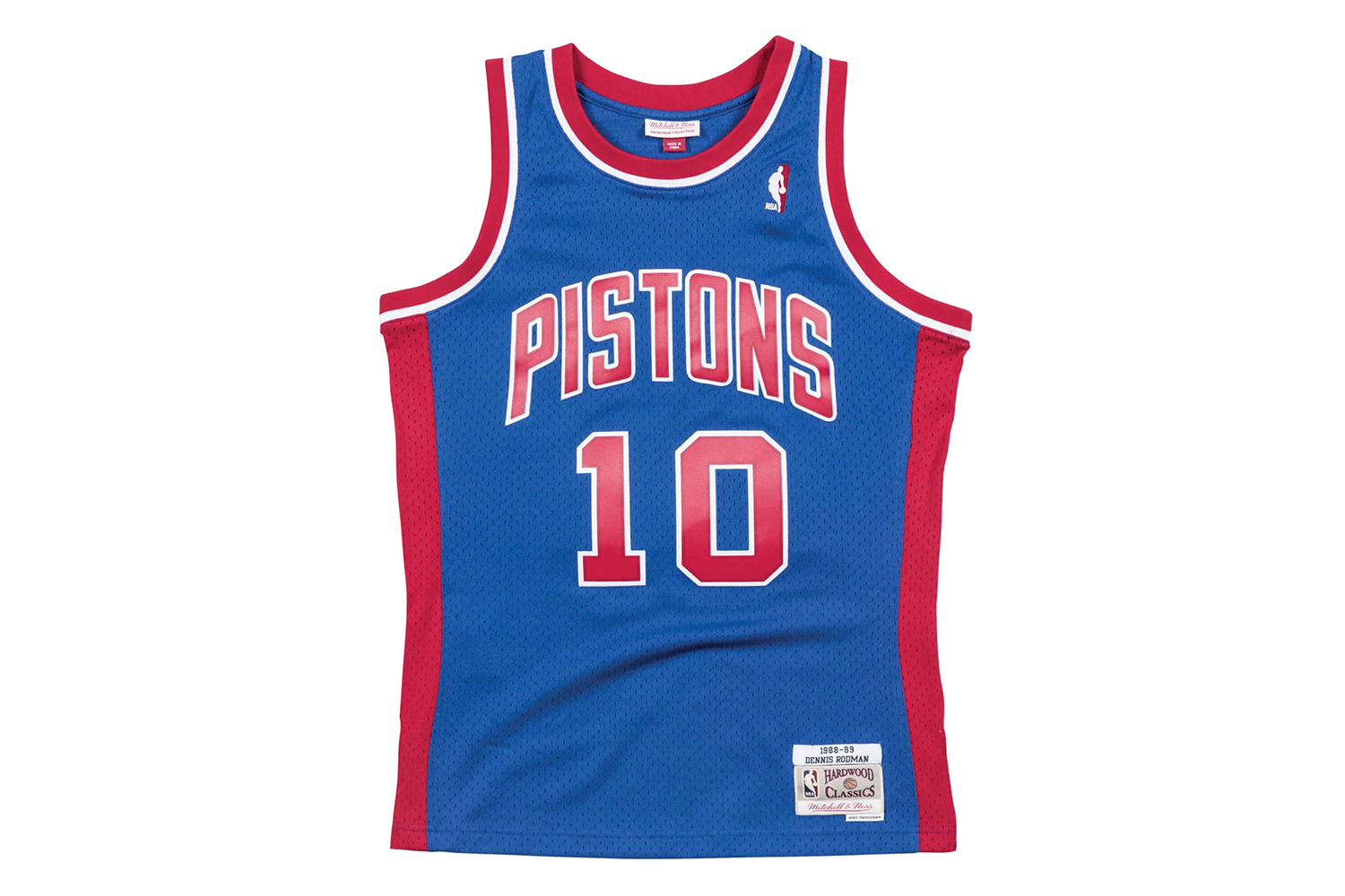 NBA DETROIT PISTONS DENNIS RODMAN #10 SWINGMAN JERSEY – NRML