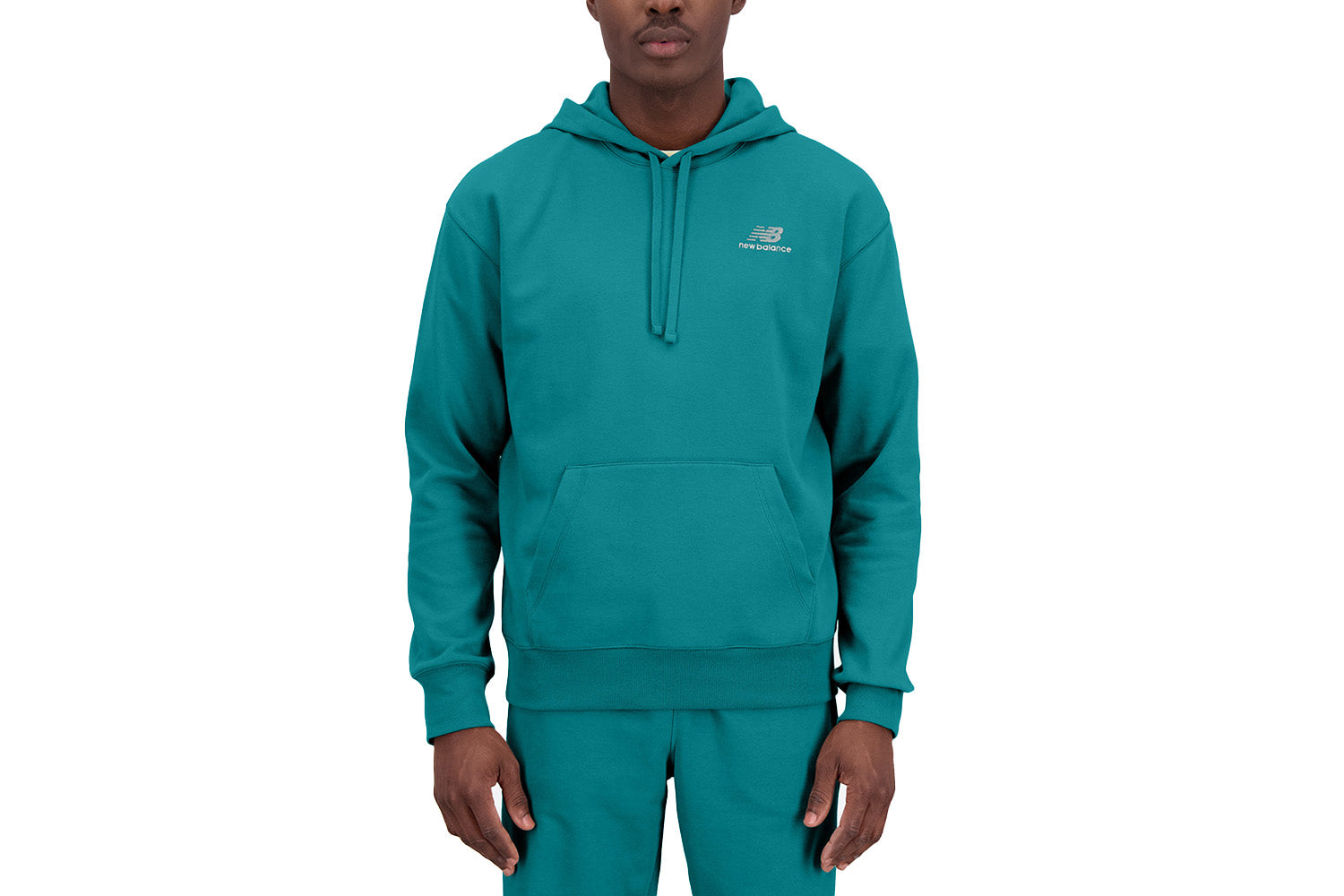 NEW BALANCE UNI-SSENTIALS FRENCH TERRY HOODIE VINTAGE TEAL – NRML