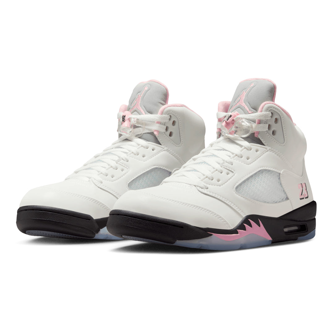 AIR JORDAN 5 RETRO WHITE/MEDIUM SOFT PINK