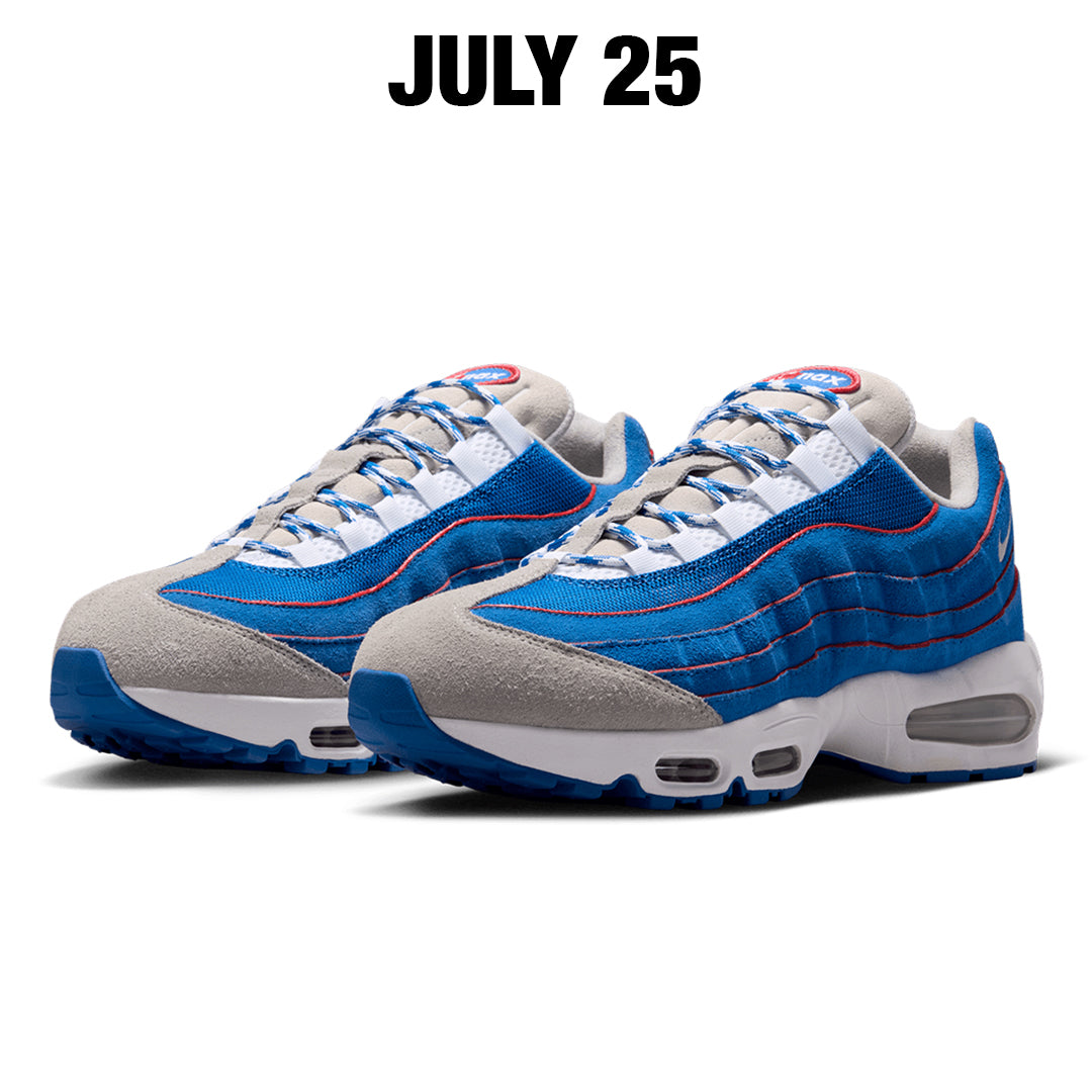 NIKE AIR MAX 95 BIG BUBBLE BLUE SAPPHIRE / METALLIC SILVER