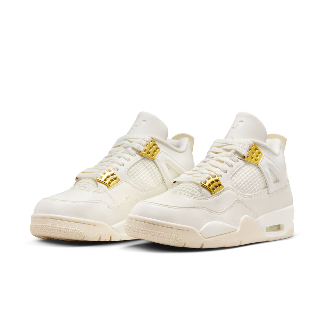 WOMEN'S AIR JORDAN 4 SAIL METALLIC GOLD