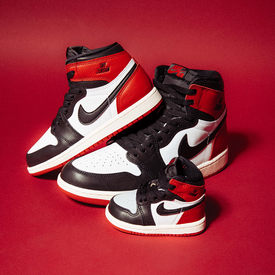 AIR JORDAN 1 RETRO HIGH OG "BLACK TOE REIMAGINED"