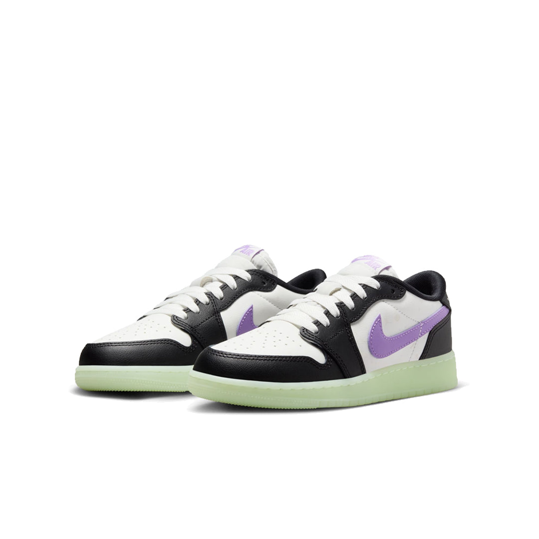 AIR JORDAN 1 RETRO LOW OG (GS) BLACK RASPBERRY/VOLT